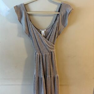 Caution To The Wind Blue and White Striped Dress